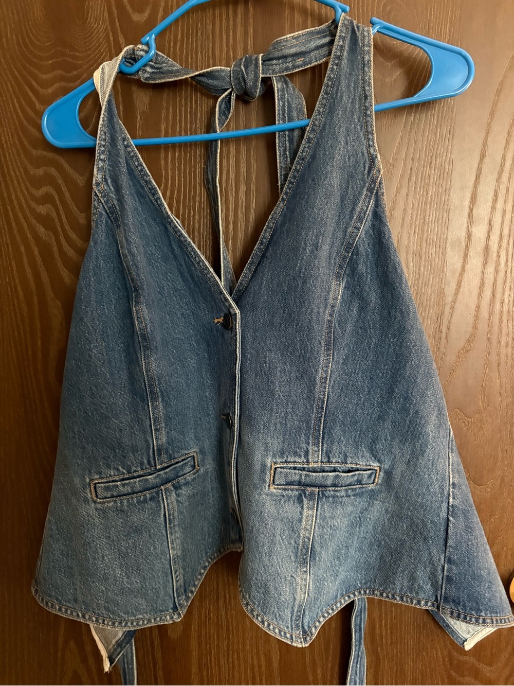 wild fable Denim Halter Tank Top in Blue